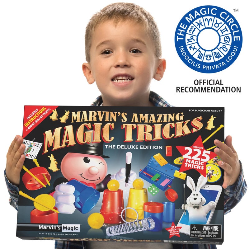 Marvins Magic Marvin’s Magic Deluxe Edition – 225 Amazing Magic Tricks Set for Kids, Complete Magician Kit with Props, Cards & Video Instructions - Image 5